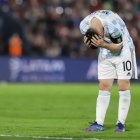 El astro argentino recién retornó a los entrenamientos luego de pasar alejado por covid 19