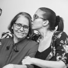 Gabriela junto a su 'Pompita', como llamaba a su mami.