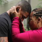 Katty Hurtado vio la pelea de su hijo Michael, desde el cantón Pasaje, provincia de El Oro.