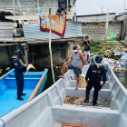 El operativo se desarrolló en el estero Covina, en el sector de Puerto Licita.