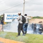 Esta semana, los habitantes de cuatro comunidades protestaron por la afectación ambiental del relleno sanitario de El Inga.