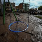 Un paisaje desolador quedó en el sector La Gasca luego del fuerte aluvión