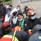 Vecinos de La Gasca reconocieron a sus familiares en las labores de búsqueda.