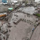 De esta zona, los miembros de socorro extrajeron tres cadáveres, la mañana de ayer.