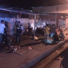 La Policía llegó al sitio donde ocurrió el atentado.