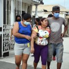 La familia lloraba desconsoladamente la muerte inesperada de Walter Guamán Alvarado.