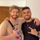 Ricardo Delgado y Miguel Ángel Álvarez, festejan su amistad en Colombia