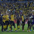 Toda la alegría de Barcelona al final de los penales.