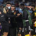 Damián Díaz fue expulsado en el juego de ida ante Montevideo Torque de Uruguay, por excederse en los reclamos.