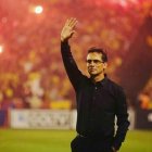 Fabián Bustos, entrenador del Barcelona.