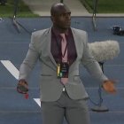 Castillo es un tipo que le gusta vestirse sobrio, pero también no se hace problema de colocarse una camiseta sencilla.