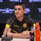 Cristian Gómez, es el asistente técnico de Jorge Célico en Barcelona.