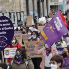 Empezaron las marchas por la conmemoración del Día de la Mujer.