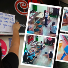 La propietaria del local asaltado dejó este mensaje para los delincuente. Una comensal cantaba cuando llegaron los pillos. El delincuente los apuntó con un arma.