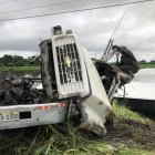 Los vehículos involucrados en el siniestro.