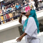 La cantante colombiana alegró a las reclusas de la cárcel de Bogotá con un concierto para ellas.