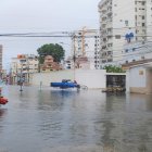 El balneario turístico quedó anegado con las últimas lluvias.