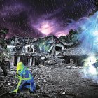 A través de las varillas radiestésicas se comprobó que, pese al derrocamiento de la mansión, las entidades malignas no se han ido. Hay que hacer una limpia antes de levantar otro inmueble.