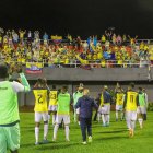 El festejo de Ecuador con su hinchada en Paraguay.