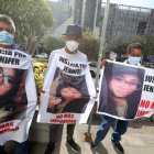 Los parientes exigieron justicia durante la audiencia en contra del implicado.