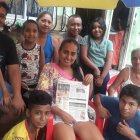 Marilú festejó en ‘gajo’ ser la ganadora de nuestro increíble concurso.