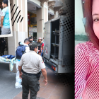 Nancy Fabiola Soledispa Alvarado, de 49 años, fue hallada sin vida ayer. Su cuerpo fue retirado por los policías y llevado al Laboratorio de Criminalística.