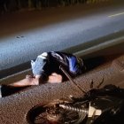 Así quedó el sospechoso luego del enfrentamiento con un policía