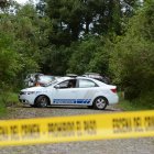 La Policía actuó con hermetismo mientras levantaba los indicios en la escena.