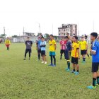 El elenco de Calvi entrena en el cantón Marcelino Maridueña, bajo las órdenes de Urlin Cangá.