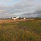 Al amanecer, la aeronave fue revisada por agentes especializados.