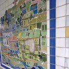 Así luce el mural de uno de los pilares que sostienen el paso elevado.