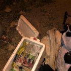 El paquete fue dejado  en  el barrio Mariano Marazita de Santa Elena.