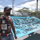 La marcha la realizaron por el sector en el que fue atropellada la adolescente.