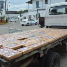 El vehículo era utilizado para almacenar el cargamento ilícito en forma camuflada.