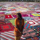 Mandela Day as part of the 67 Blankets for Nelson Mandela Day project in Johannesburg, South Africa, 11 May 2021. The project sees thousands of blankets being knitted by 'knitwits' and then given to those who need them during the cold winter in South Africa. Blankets are given away to those in need after the event. This year's event honored medical staff and first responders in the country for their work during the Covid-19 coronavirus crisis. (Sudáfrica, Estados Unidos, Johannesburgo) EFE/EPA/Kim Ludbrook