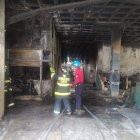 La zona afectada fue la que está destinada para los abastos.