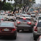 En el sector de la Alborada, al norte de la ciudad, el tráfico vehicular se vuelve cada vez más pesado