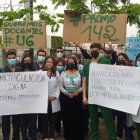 La protesta había comenzado sin contratiempos.