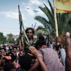 Foto de archivo de cuando los rebeldes retomaron la capital del Tigré en Etiopía.