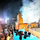 Los bomberos atendieron la emergencia antes de las 5 de la mañana. Fueron 4 las viviendas afectadas.