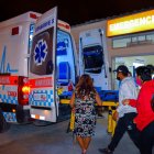 Los heridos cuando fueron llevados al hospital.