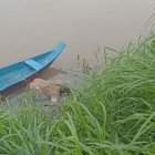 El cuerpo del agricultor flotaba en el río.