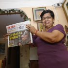 María Triana posó junto a su diario favorito. Ella lo lee todos los días desde hace 15 años.