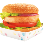 La hamburguesa de camarón es una alternativa saludable y deliciosa.