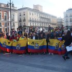 La comunidad de ecuatorianos en España es grande. En esta foto de archivo participan en una manifestación en Madrid para ayudar a sus compatriotas.