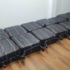 la droga estaba en sacos escondidos bajo el piso de dos viviendas de una ciudadela de La Aurora, en Daule.