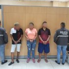 Entre los detenidos hubo una mujer. Los sospechosos cometían los asaltos en Durán y Samborondón.