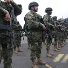 Desde la tarde del viernes han desplegado más personal militar para brindar seguridad. HENRY LAPO