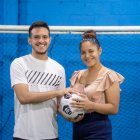 El fútbol y el Guayaquil City unieron a los arqueros Gonzalo Valle y Nadia Molina.