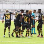 La Tuka Ordóñez (c) ingresó al minuto 65 del juego ante Leones del Norte por Copa Ecuador, disputado en Ibarra.